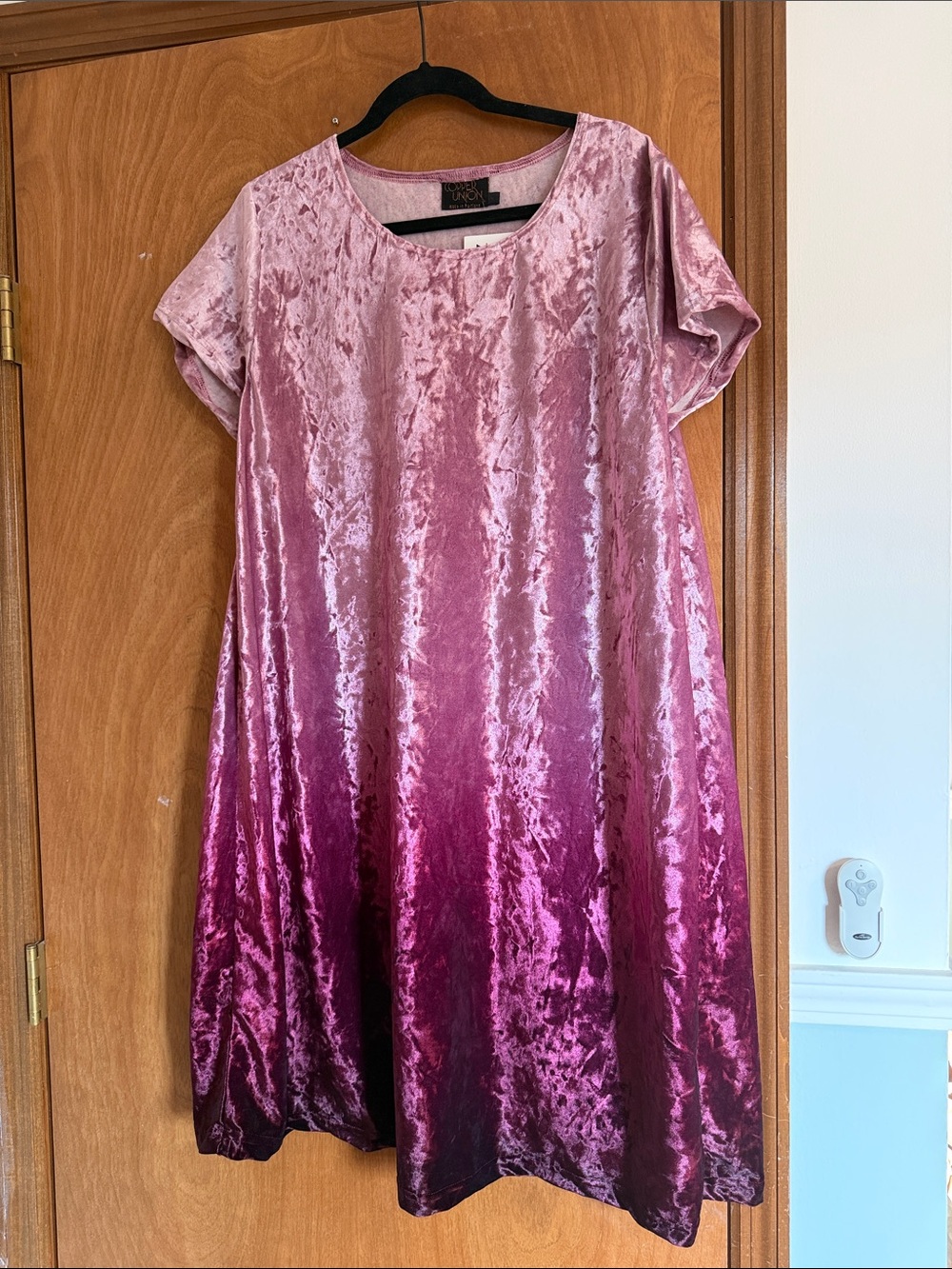 NWT Copper Union | Ombre Velvet Shirt Dress